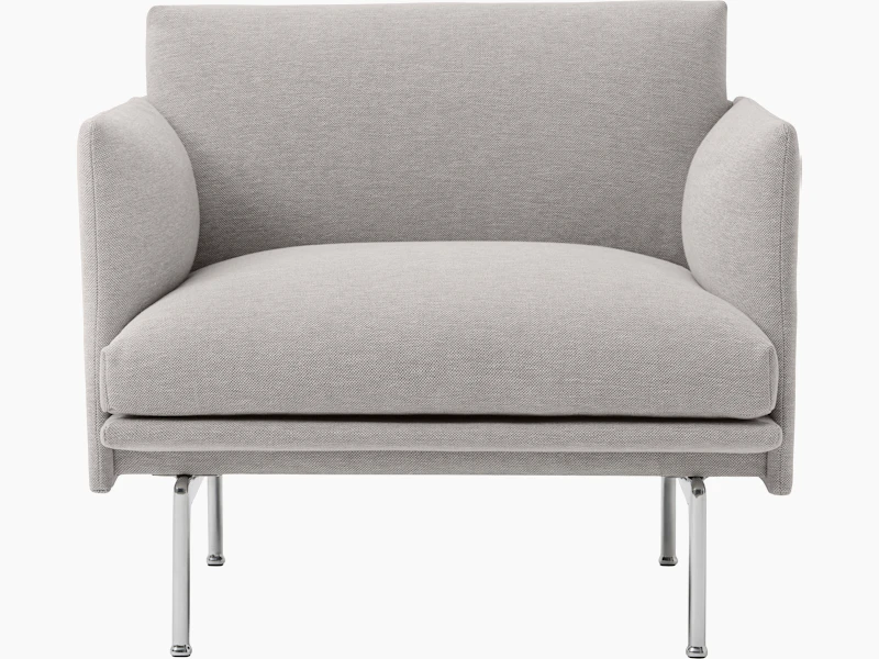 Outline studio chair clay 12 chrome Muuto