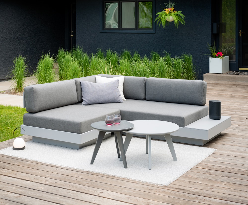Platform One Sofa with Tables