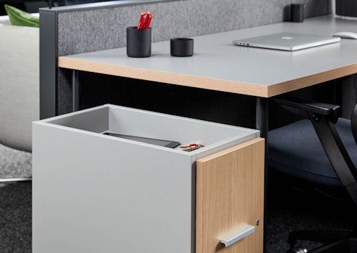 anchor storage dividends horizon freestanding panel neocon 2018