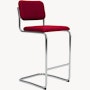 Cesca Stool Fully Upholstered, Hourglass, Flame, Bar