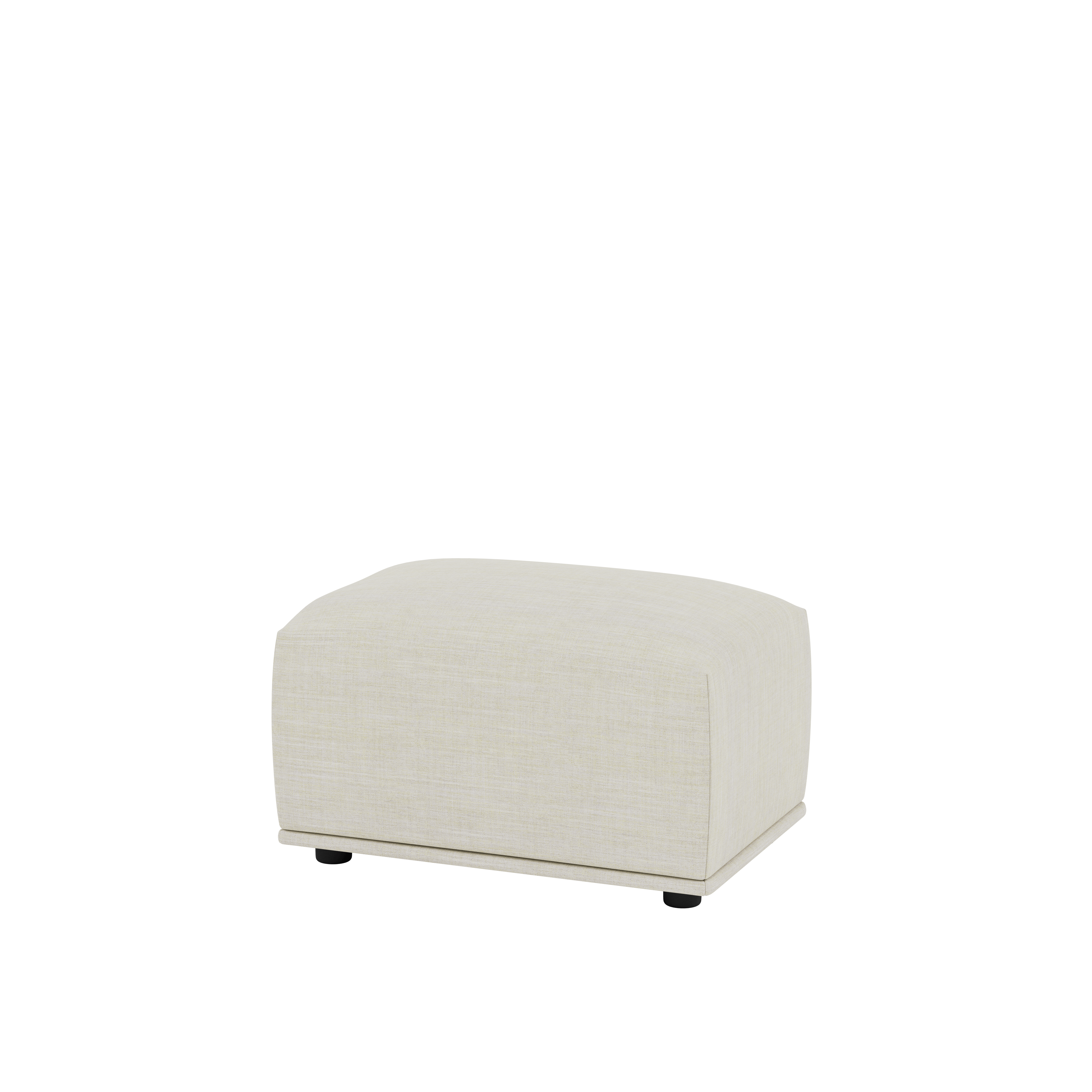 Echo Pouf, Large, Remix 223, cream, 17" x 24"