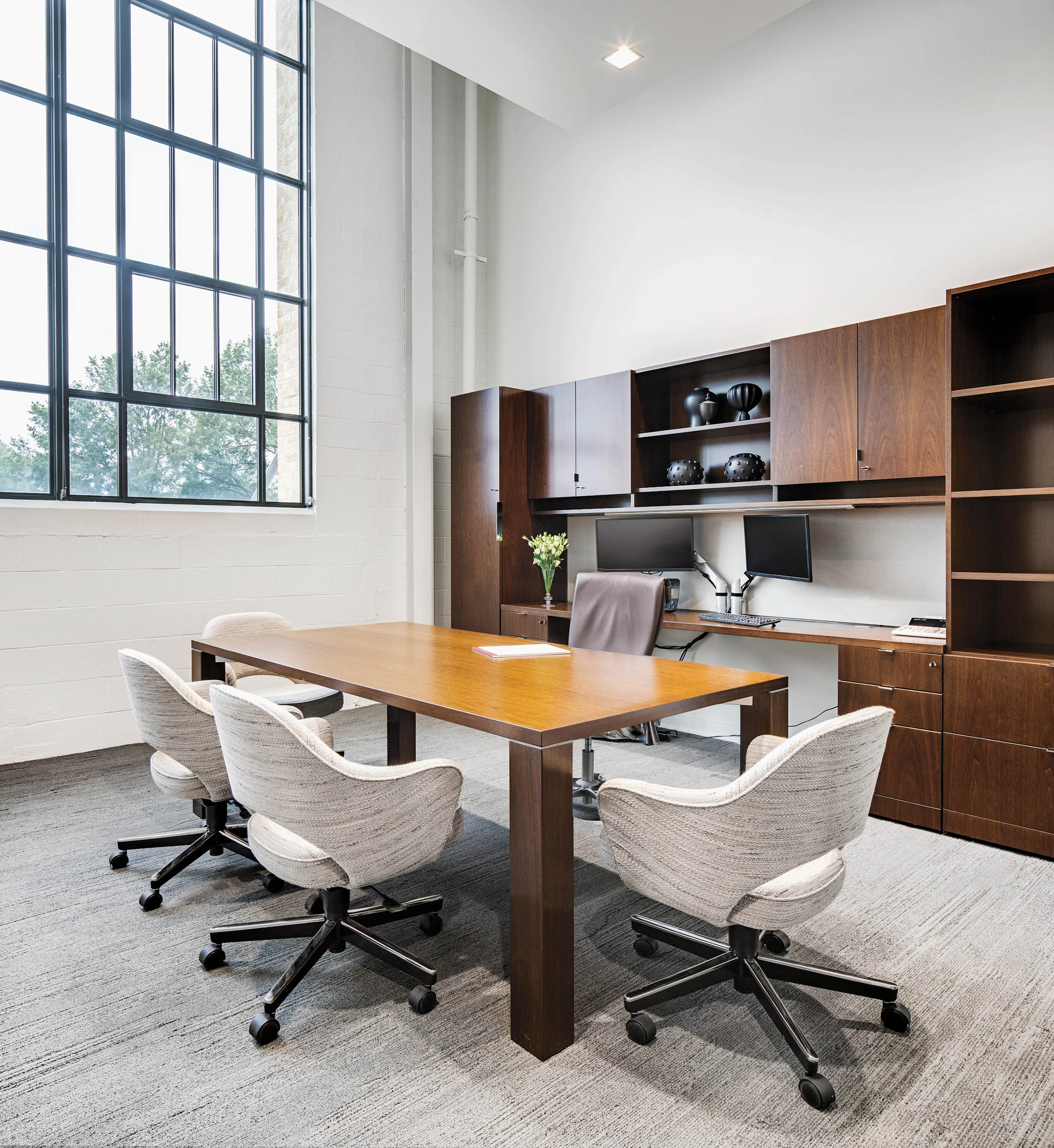 reff profiles meeting table saarinen executive chair