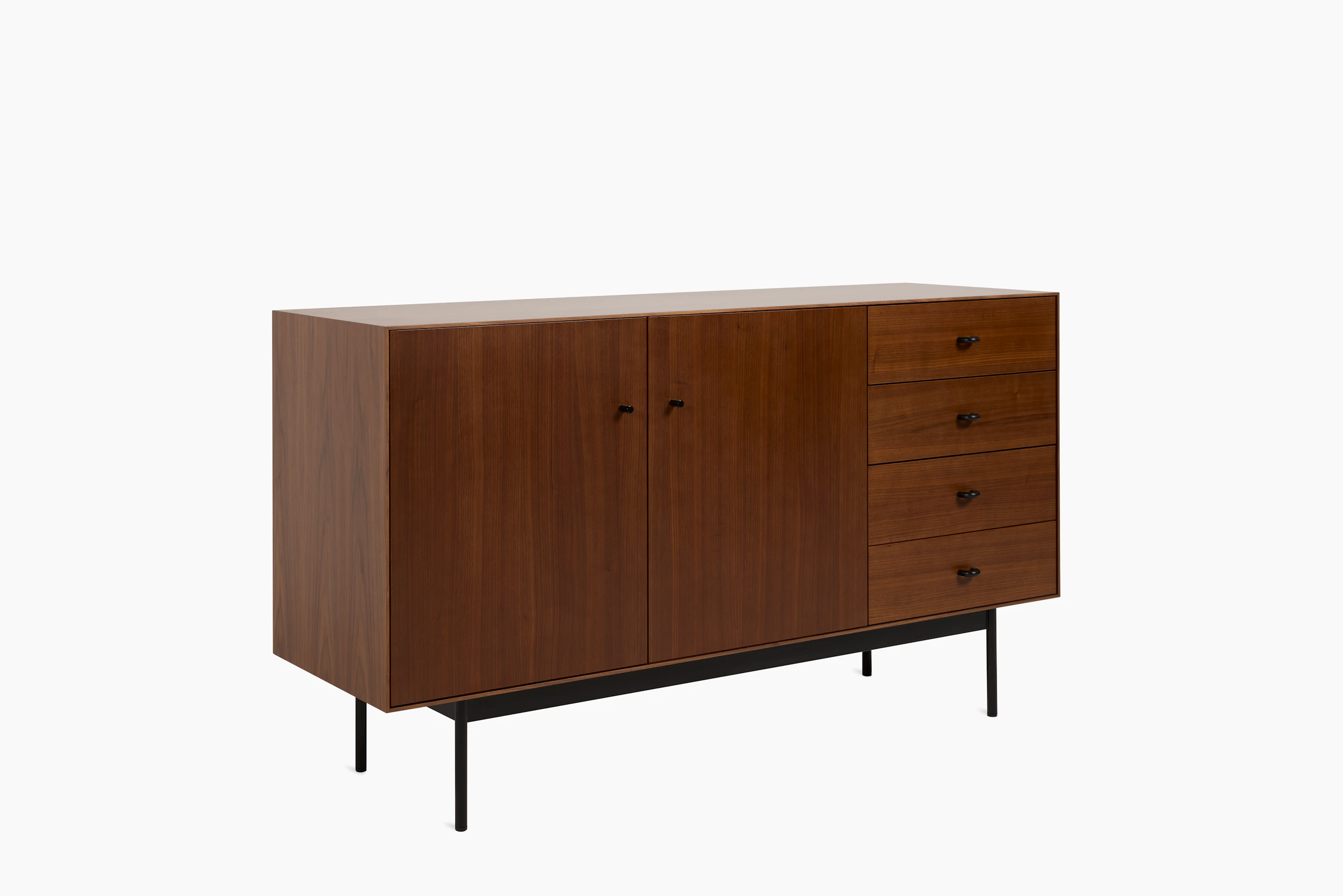 Loop Credenza - Walnut, Black