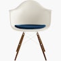 Eames Molded Plastic Armchair with Seat Pad Eames Molded Plastic Armchair with Seat Pad