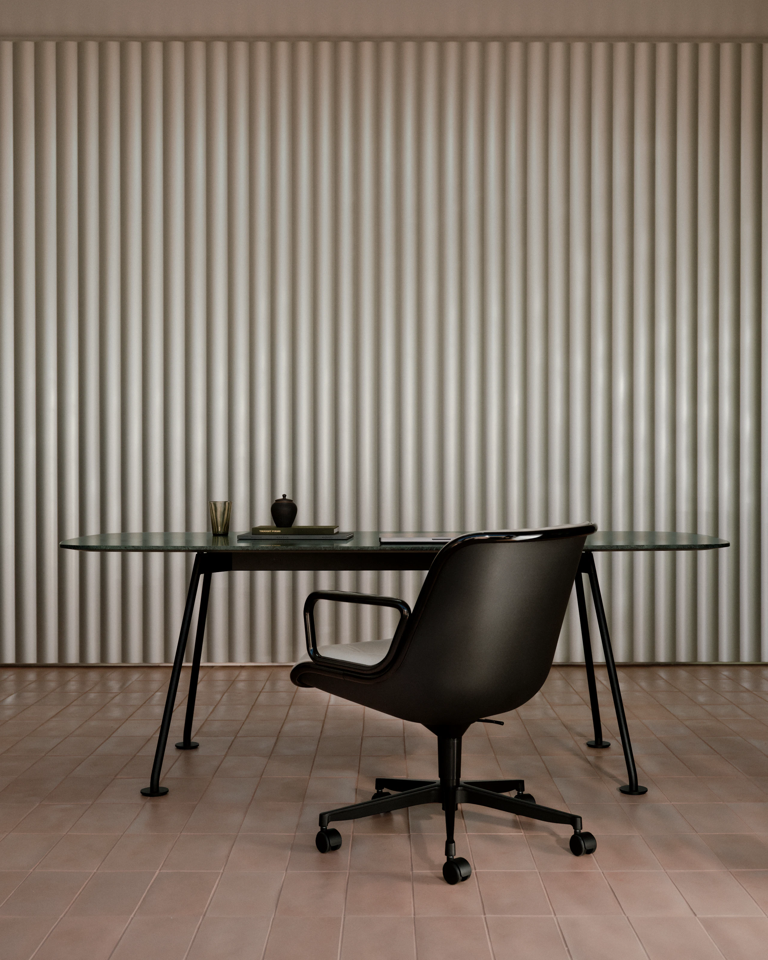 Pollock Executive Chair in Parchmen leather at Grasshopper