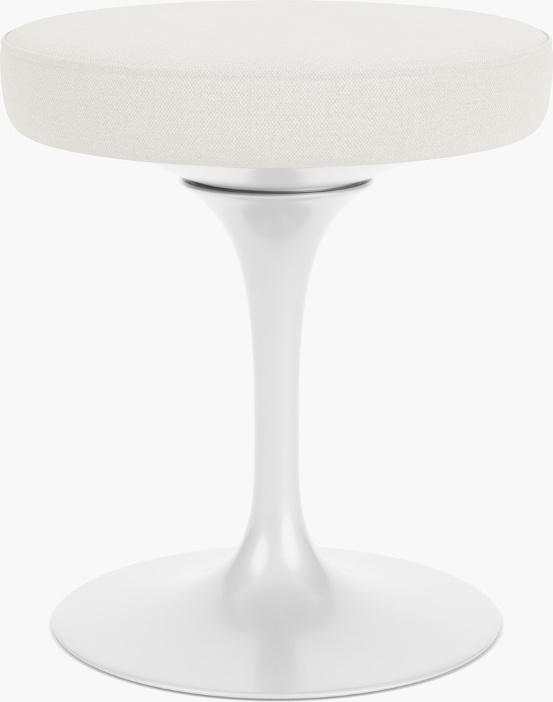 Saarinen Tulip Stool - Hourglass, Air, White Base