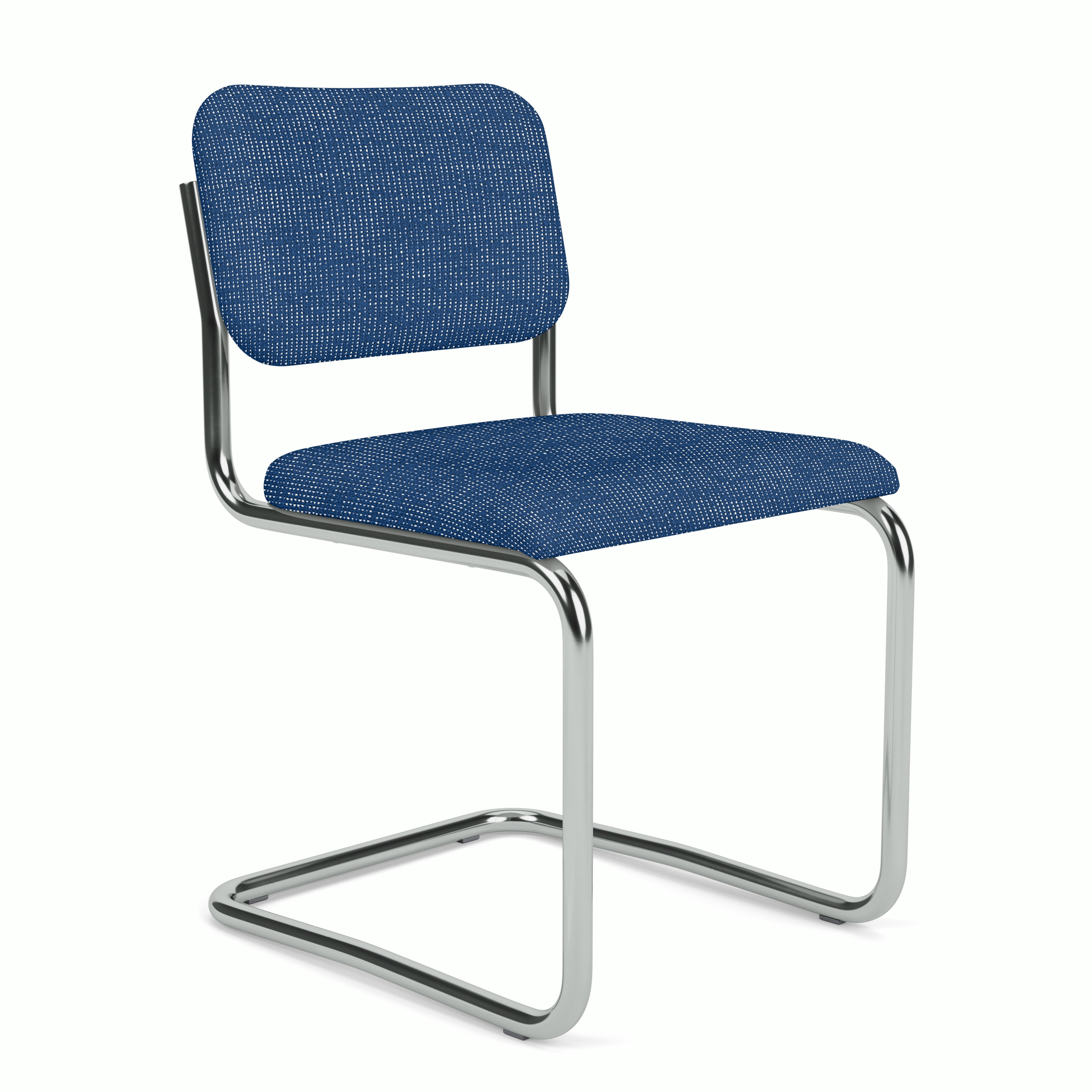 Cesca Side Chair - Prestini,  Royal and White