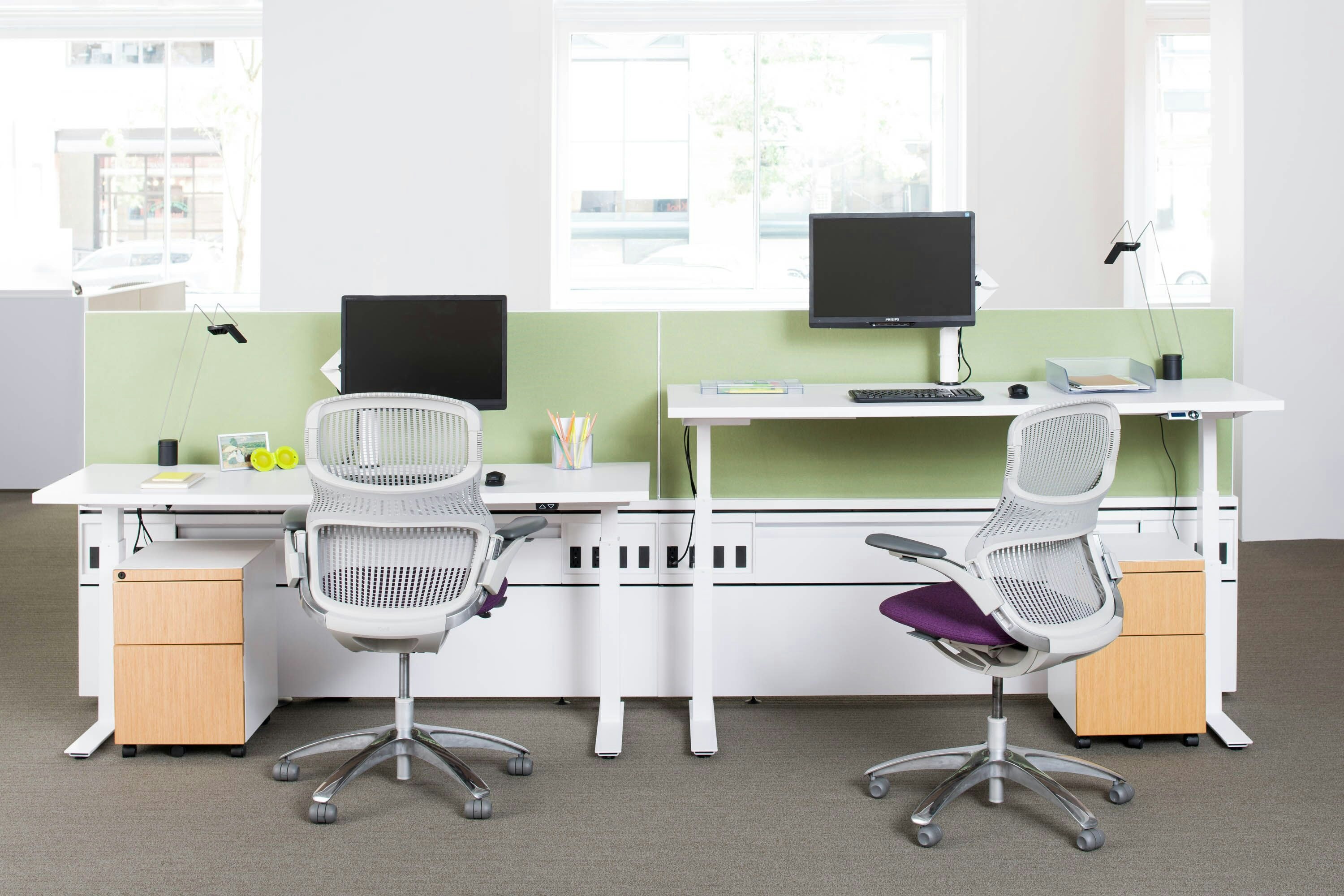 Knoll sit online stand desk