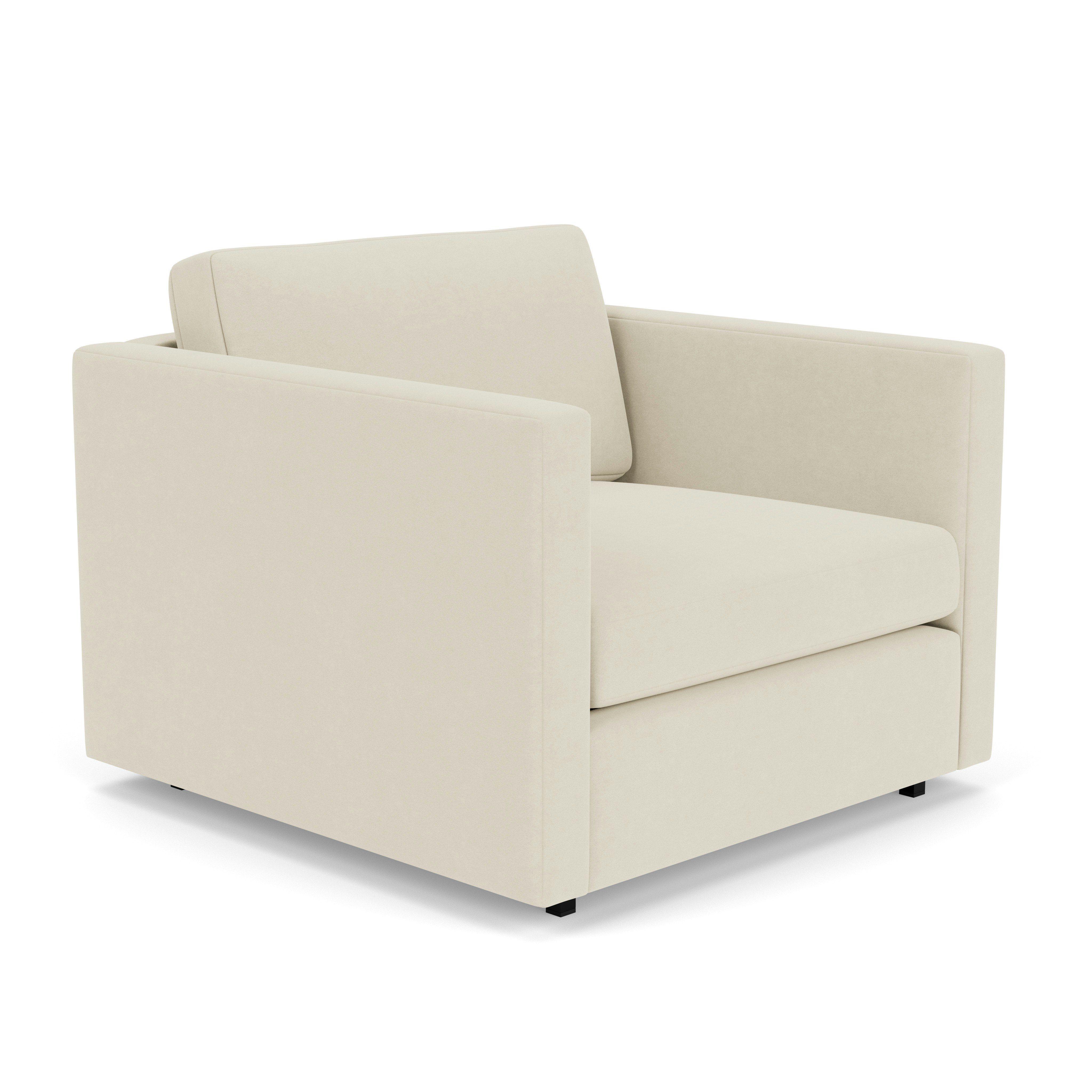 Pfister Armchair - Ultrasuede, Cement
