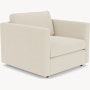Pfister Armchair - Ultrasuede, Cement