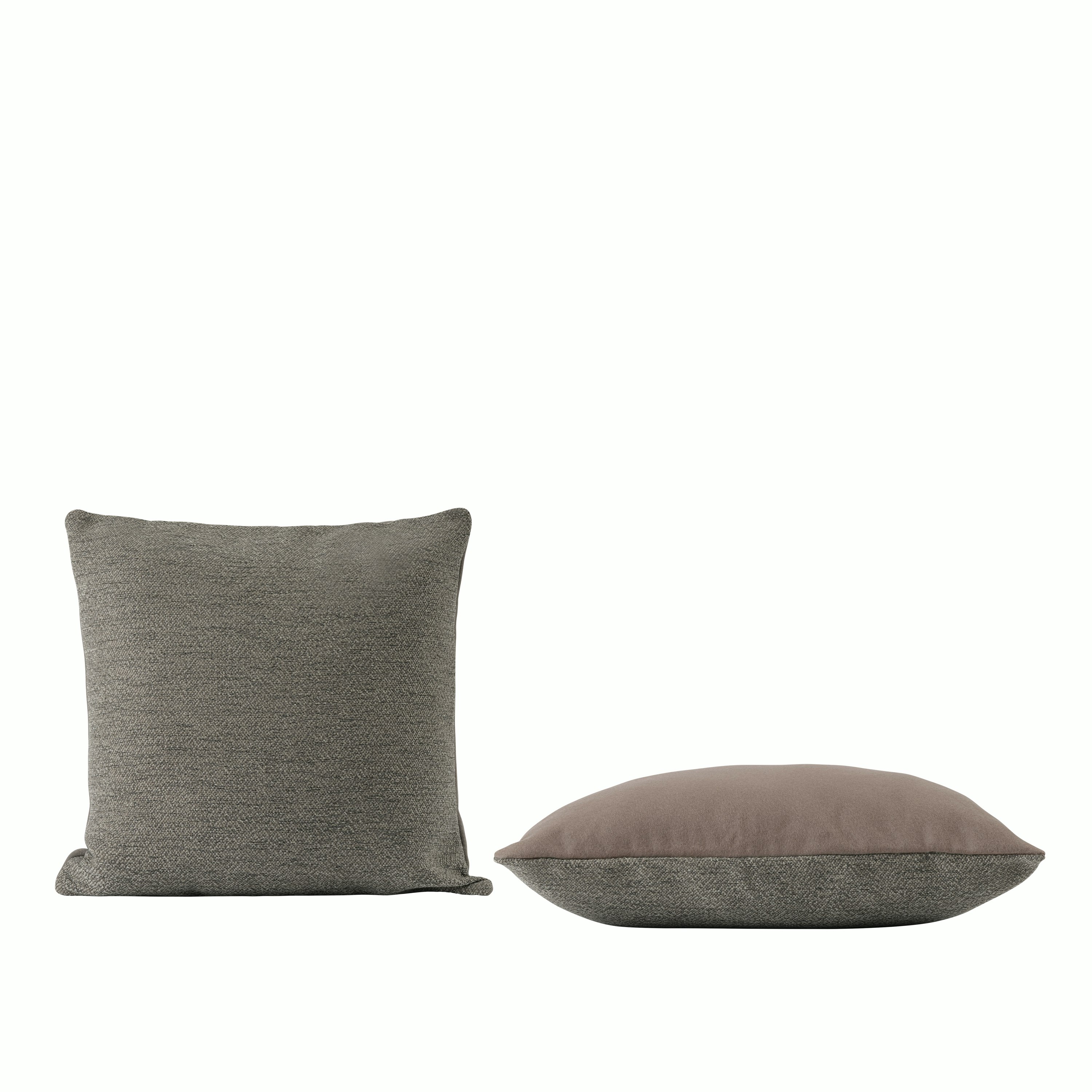 Mingle cushion 45x45 taupe 2 sides muuto 5000x5000 hi res