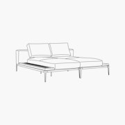 Grid Double Chaise