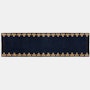 Backgammon Wool Moroccan Rug - Navy,  Runner