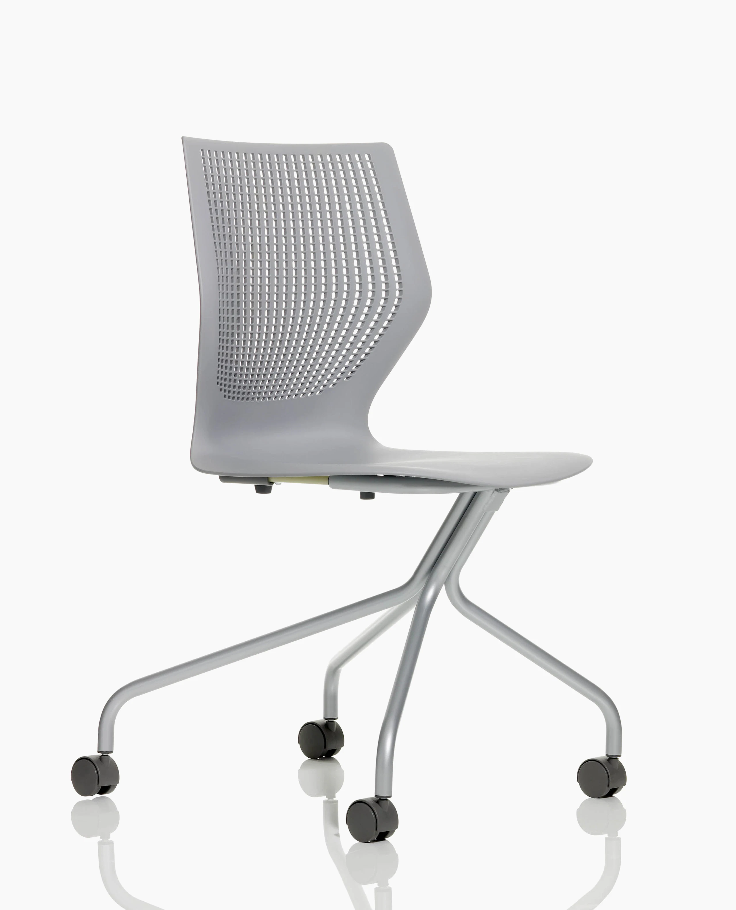 MultiGeneration by Knoll grey Stacking Chair