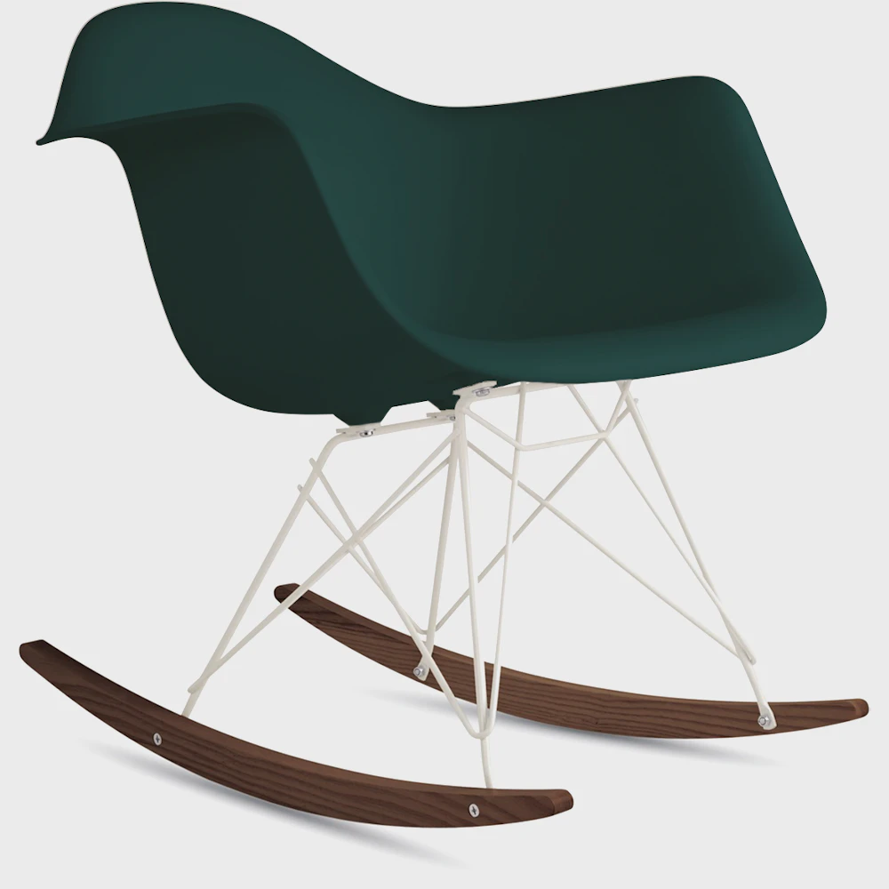 Eames Molded Plastic Armchair, Rocker Base – Herman Miller