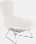 Bertoia Bird Lounge Chair, Polished Chrome, Full Cover, Hourglass, Air