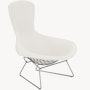 Bertoia Bird Lounge Chair, Polished Chrome, Full Cover, Hourglass, Air