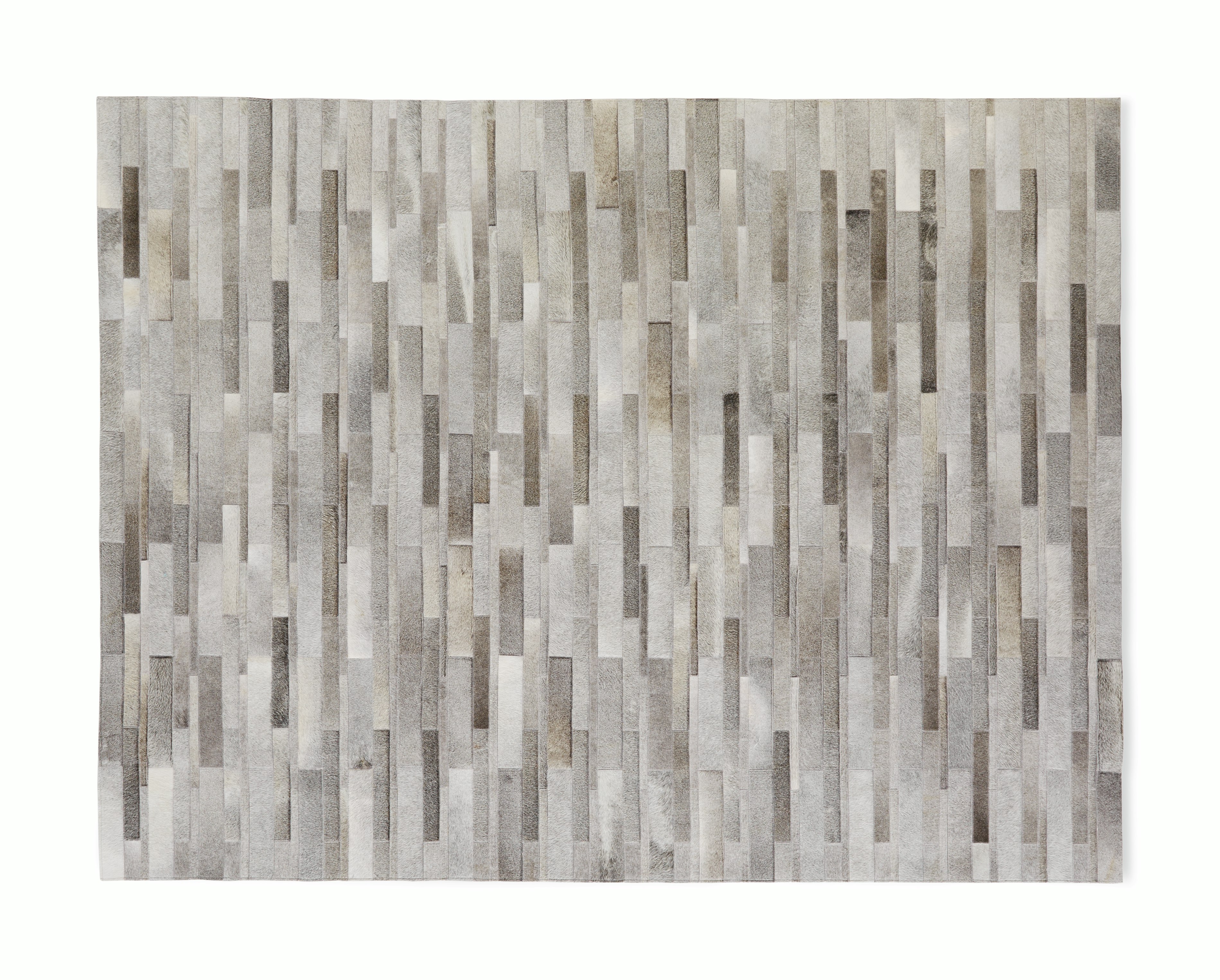 Thin Strip Cowhide Rug