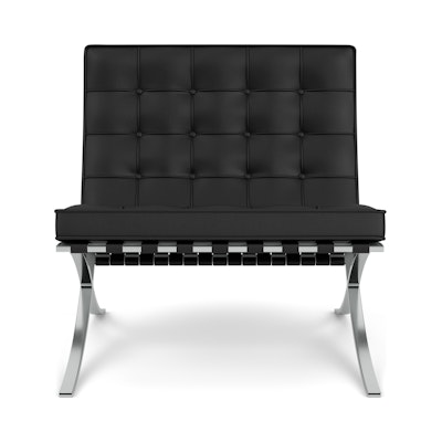 Barcelona Chair - Volo Leather, Black Barcelona Chair - Volo Leather, Black