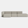 Mags Wide Sectional Chaise - Left
