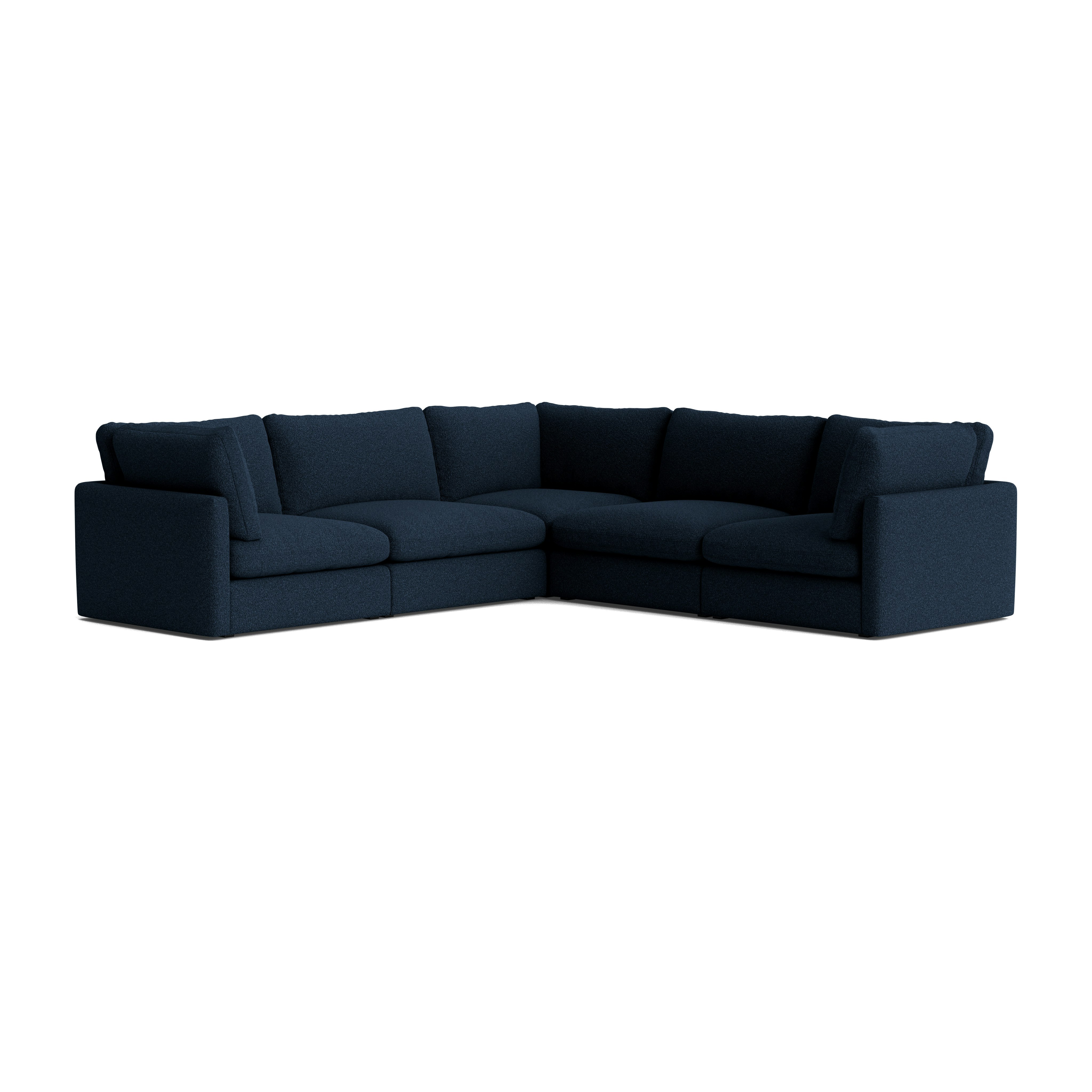 Hackney Lounge Compact Corner Sectional - Flamiber, J4 Dark Blue