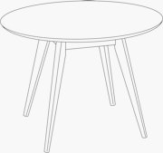 Risom Dining Table