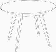 Risom Dining Table