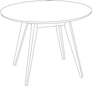 Risom Dining Table
