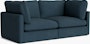 Hackney Compact 2 Seat Sofa - Pecora, Blue