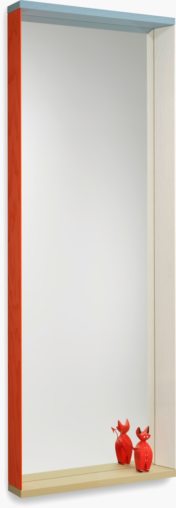 Colour Frame Mirror,  Blue/Orange,  Large