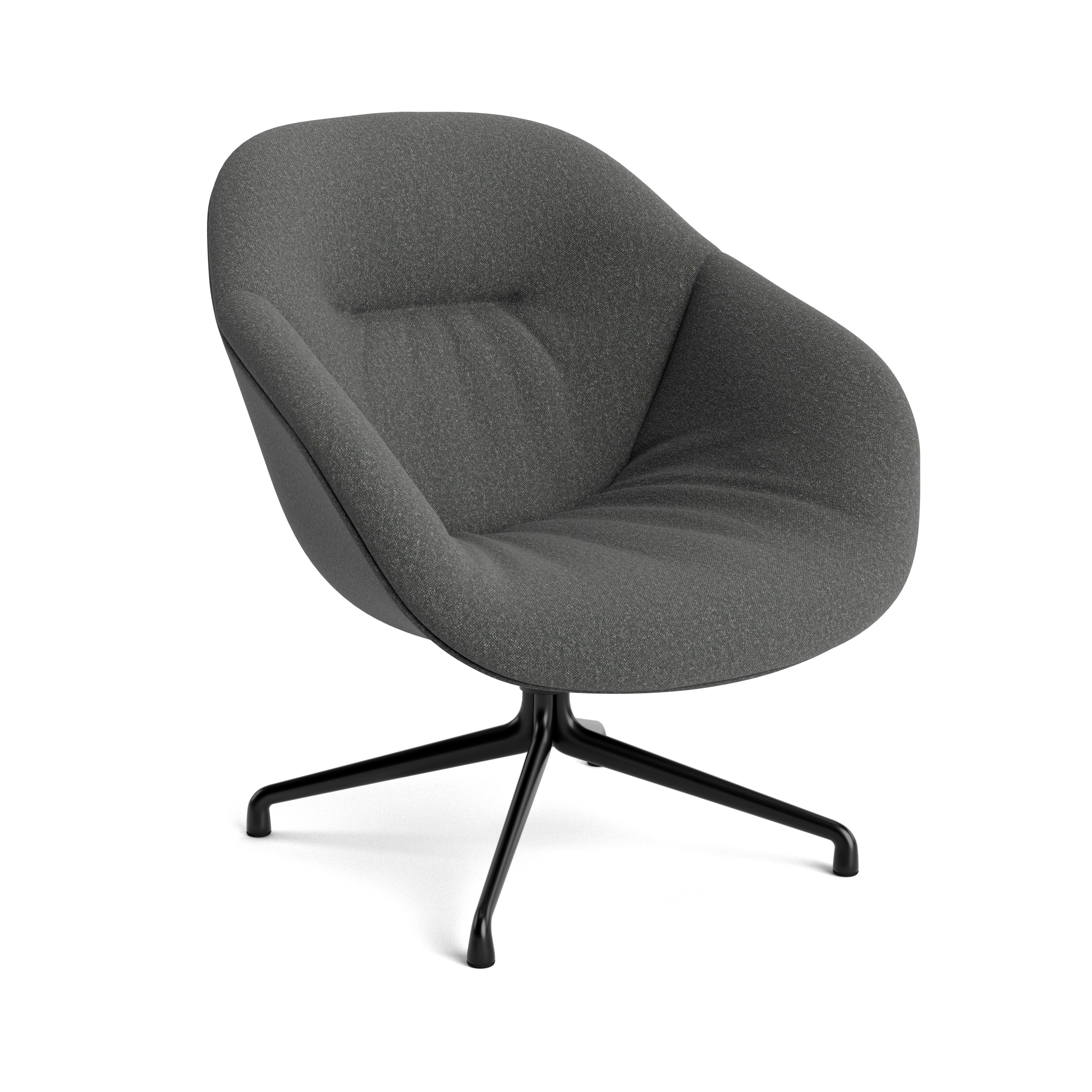 AAL 81 Swivel Chair, Low Back - Soft, Beck, 002 Molecule, Polished Aluminum
