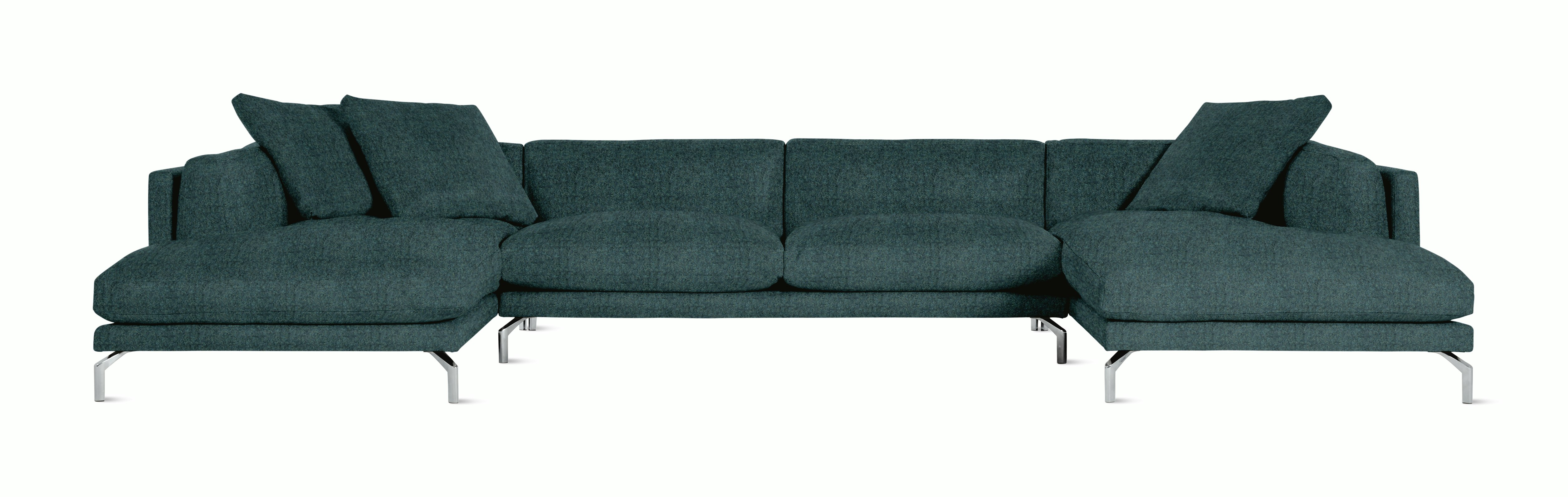 Como Double Chaise Sectional Sofa