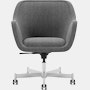 Bumper Task Chair - High Arm,  Capri Anthracite