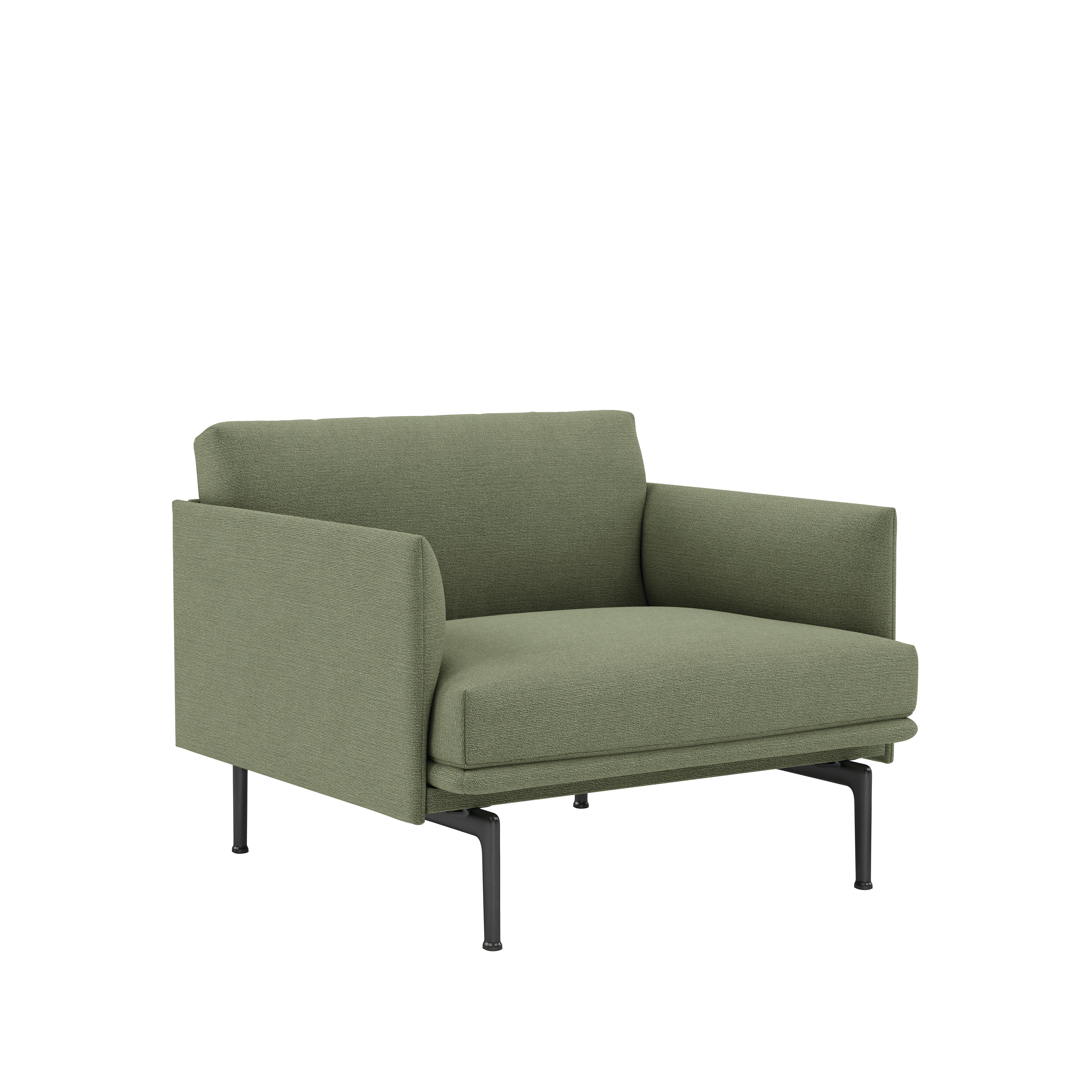 Outline Studio Armchair - Ocean,  21 Evergreen