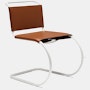 MR Side Chair - Side Chair,  Cowhide,  Light Brown,  White