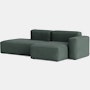 Mags SL Sectional Chaise - Right, Pecora, Green
