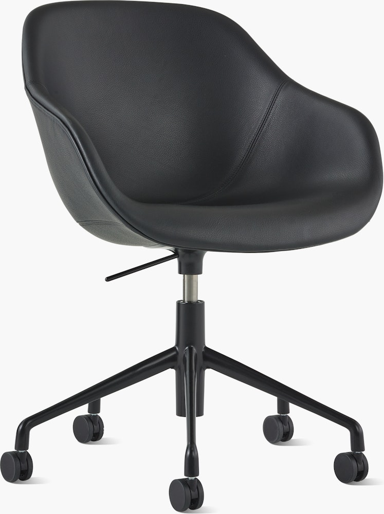 A front angle view of the AAC 153 About A Chair Task Armchair.