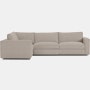 Reid Corner Sectional - L-Shaped Four Seater Sectional,  Standard,  Boucle,  Dove,  1" Block"