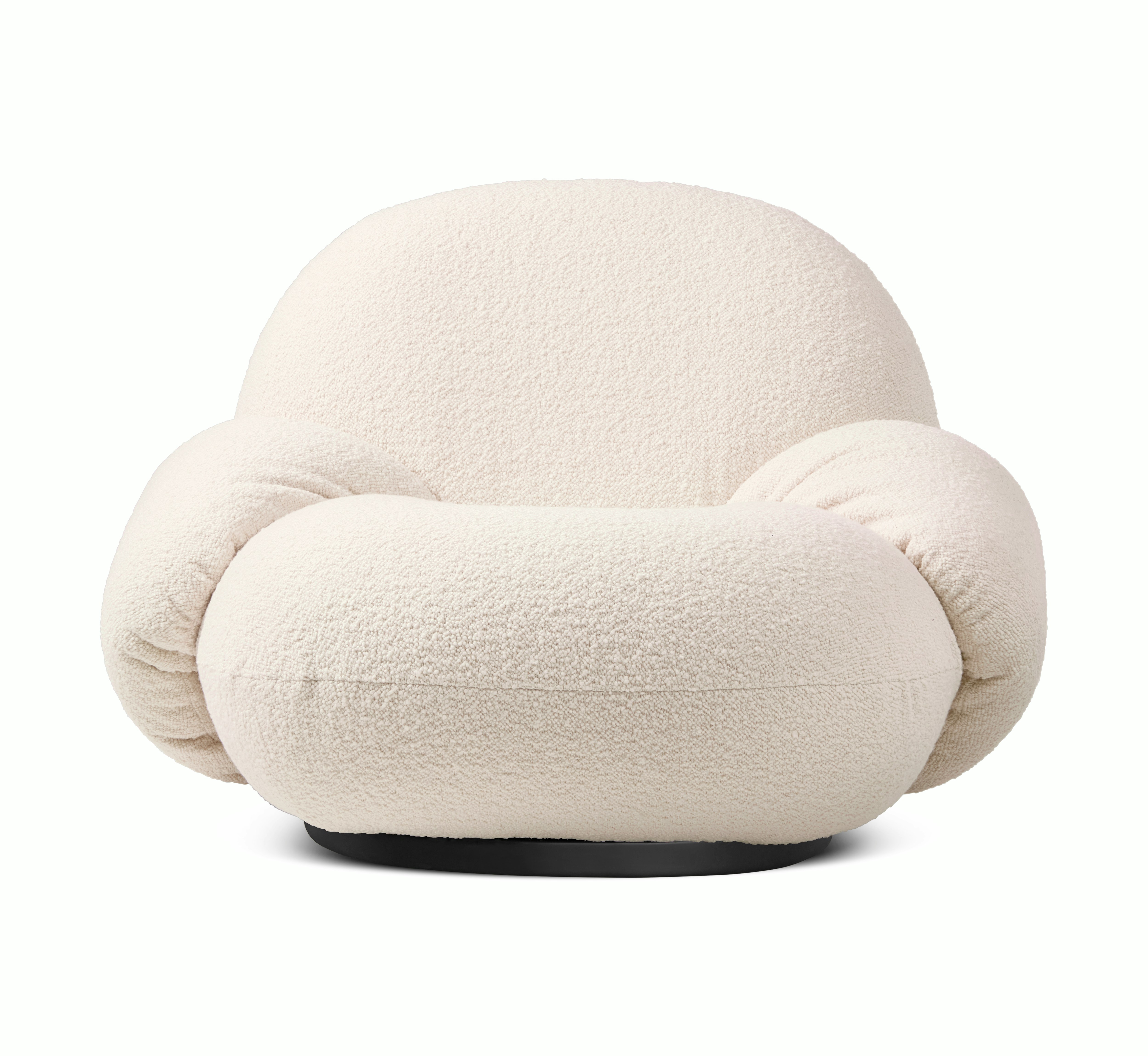 Pacha Armchair - Fixed,  Karakorum,  Ivory 001,  Black