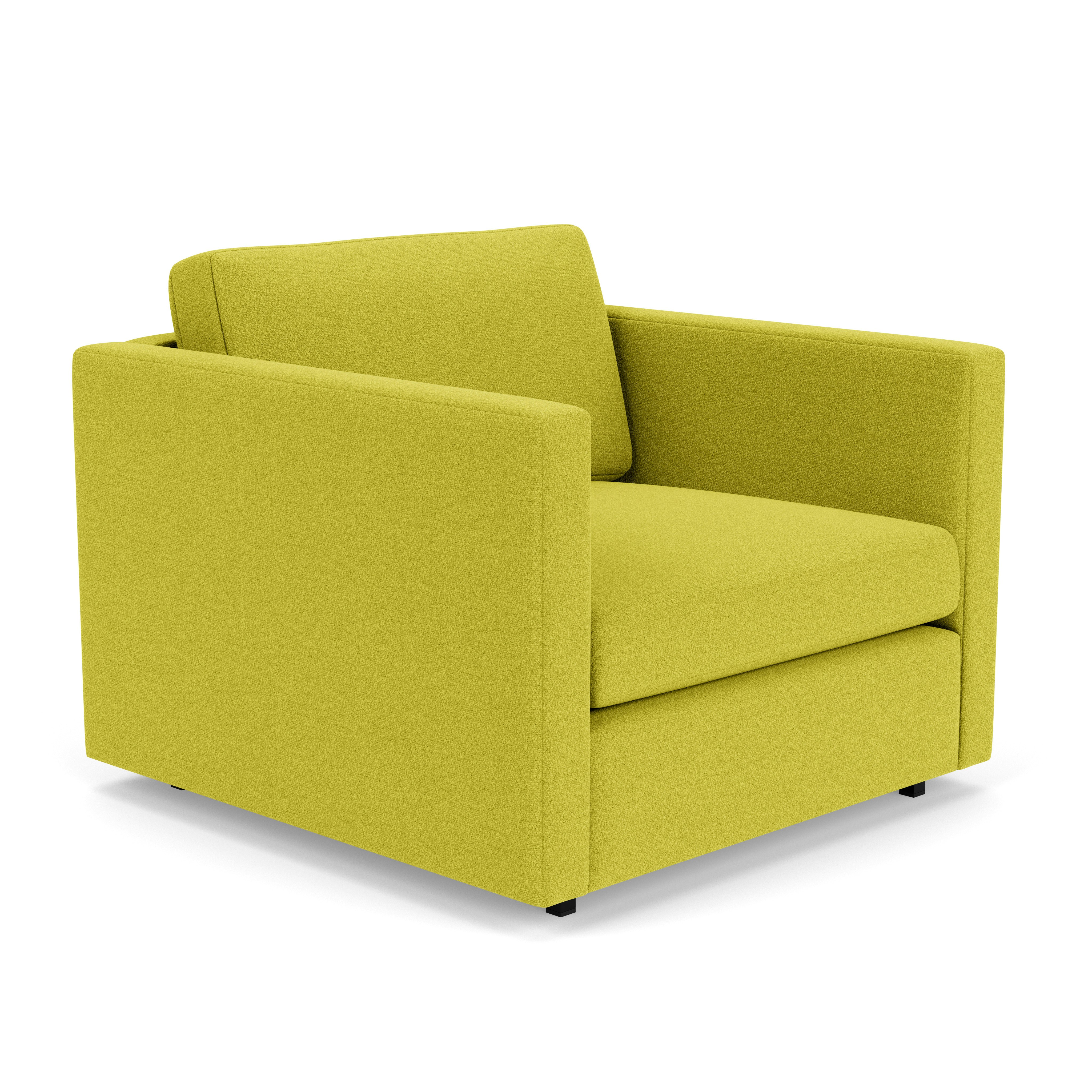 Pfister Armchair - Classic Boucle, Chartreuse