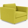 Pfister Armchair - Classic Boucle, Chartreuse