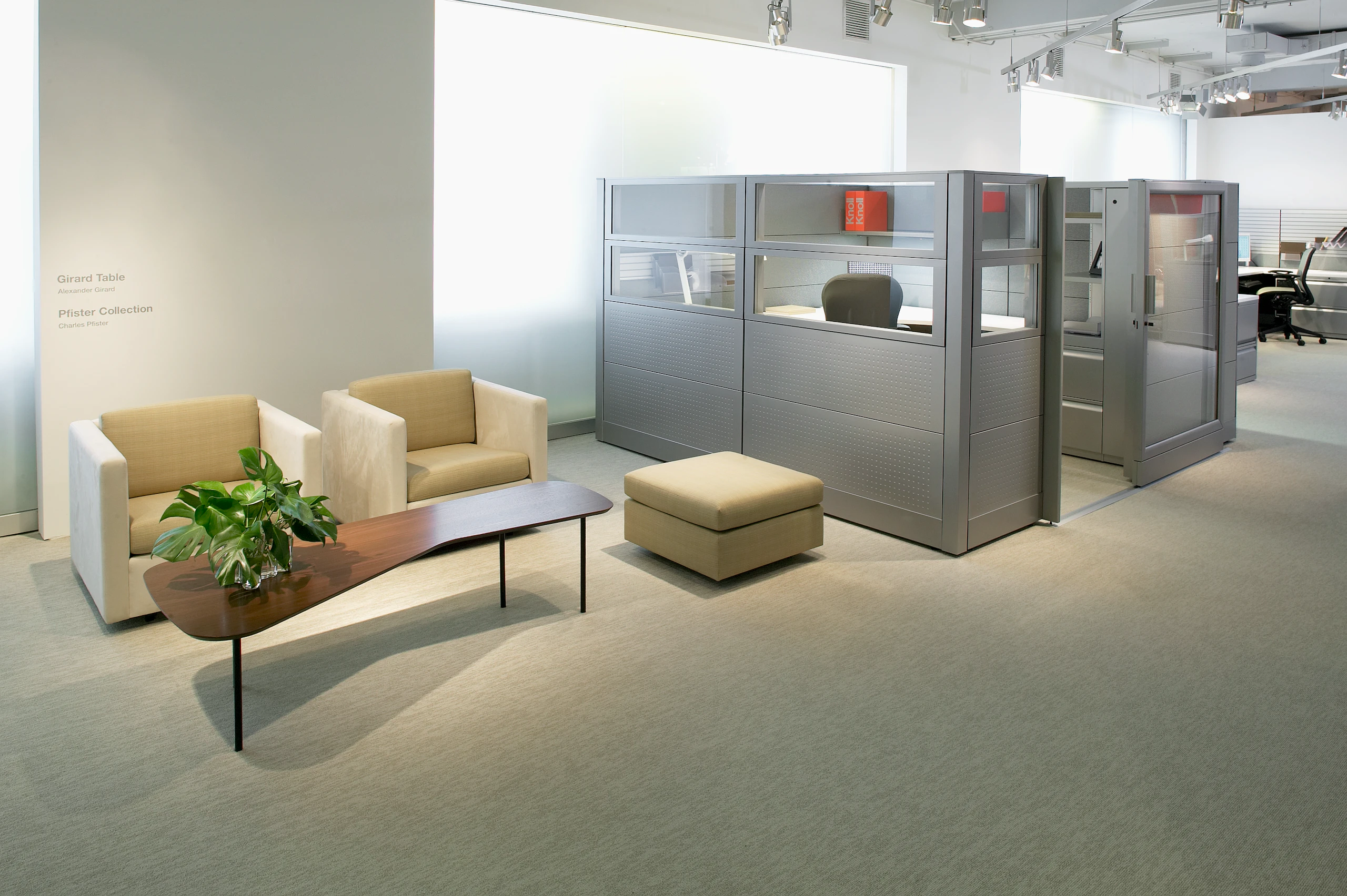 Pfister Club Chairs and Ottoman