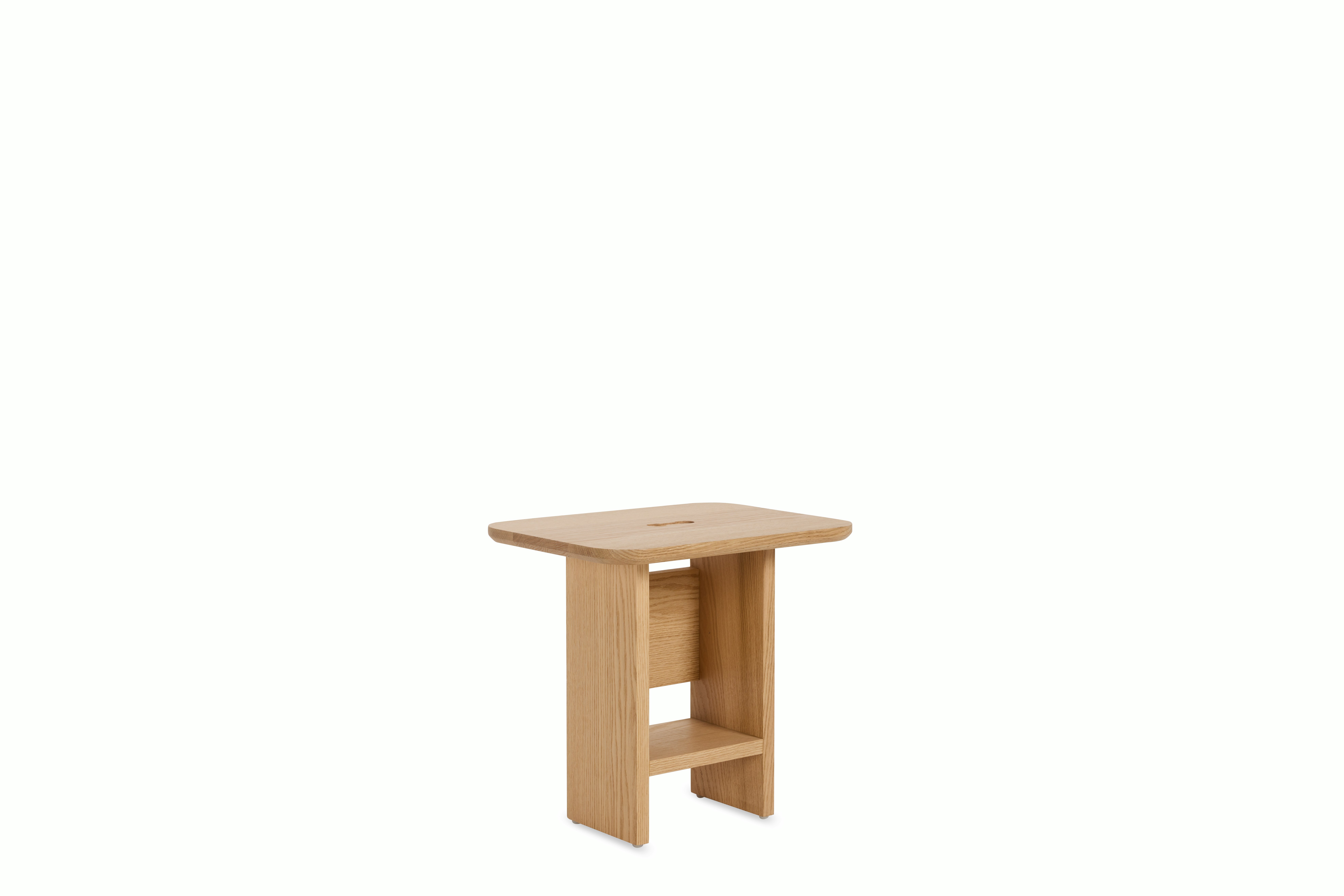 Decimo Bedside Table - Red Oak