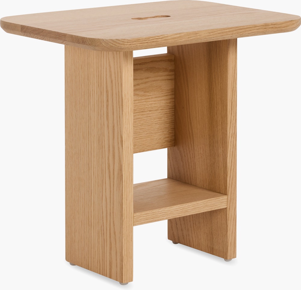 Decimo Bedside Table - Red Oak