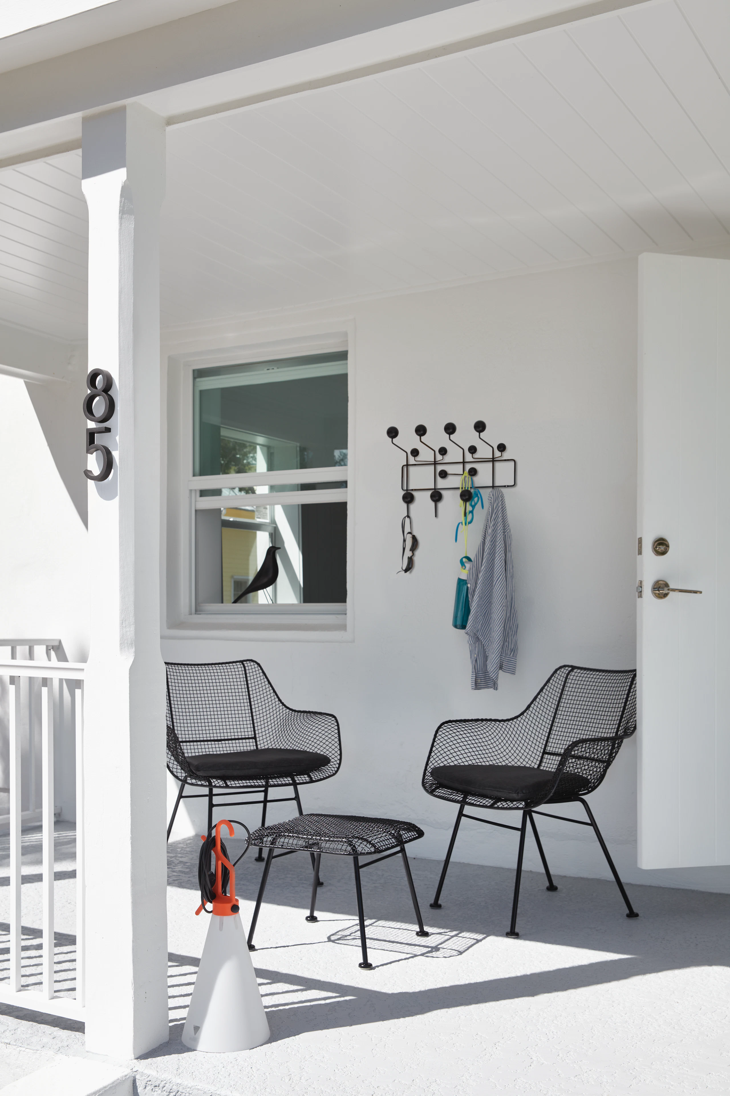 Neutra Modern House Number Eight with Sculptura Occassional Chairs