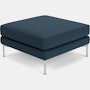 Divina Ottoman - Hourglass,Indigo