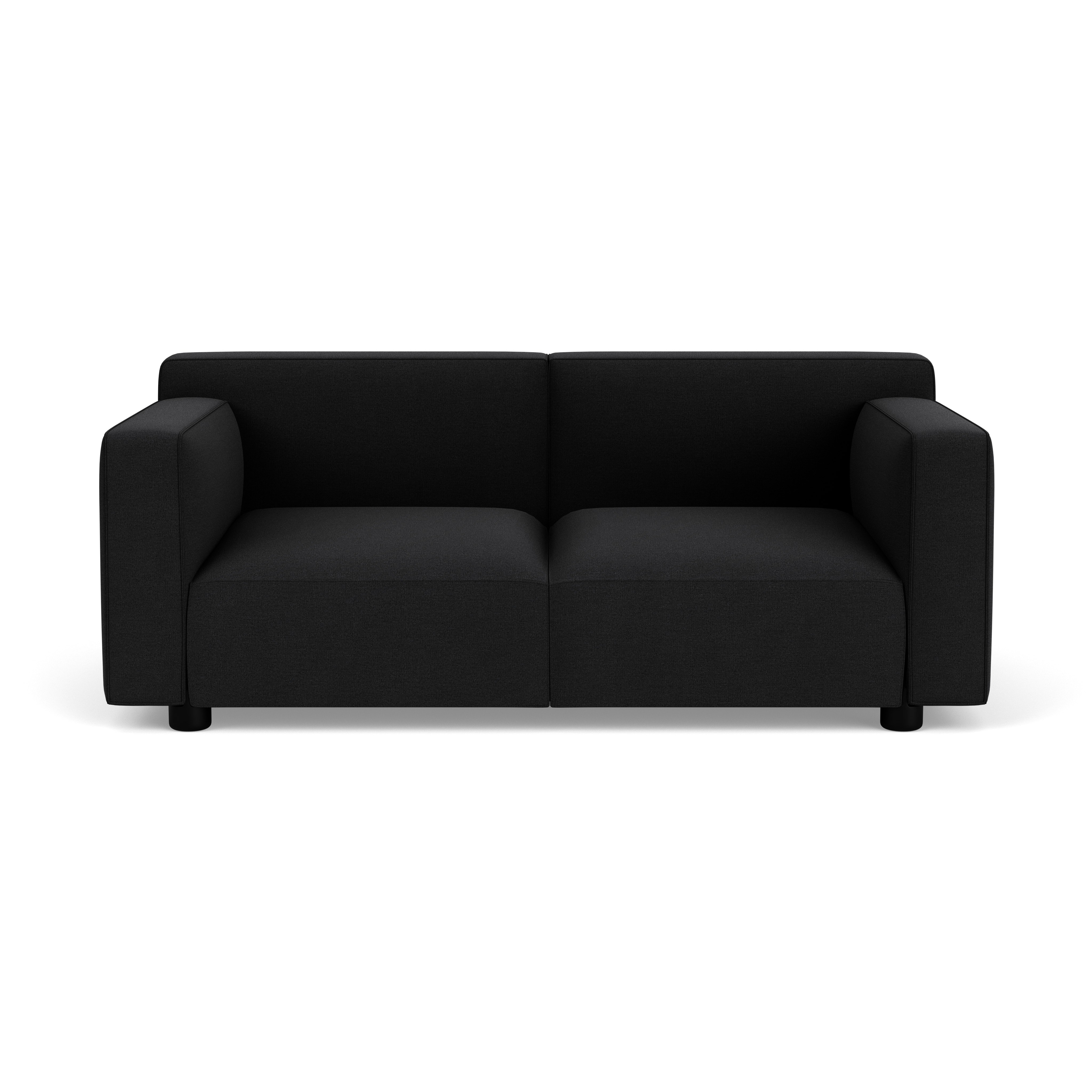 Barber Osgerby Sofa - Two Seater, Hourglass, Caviar, Jet Black