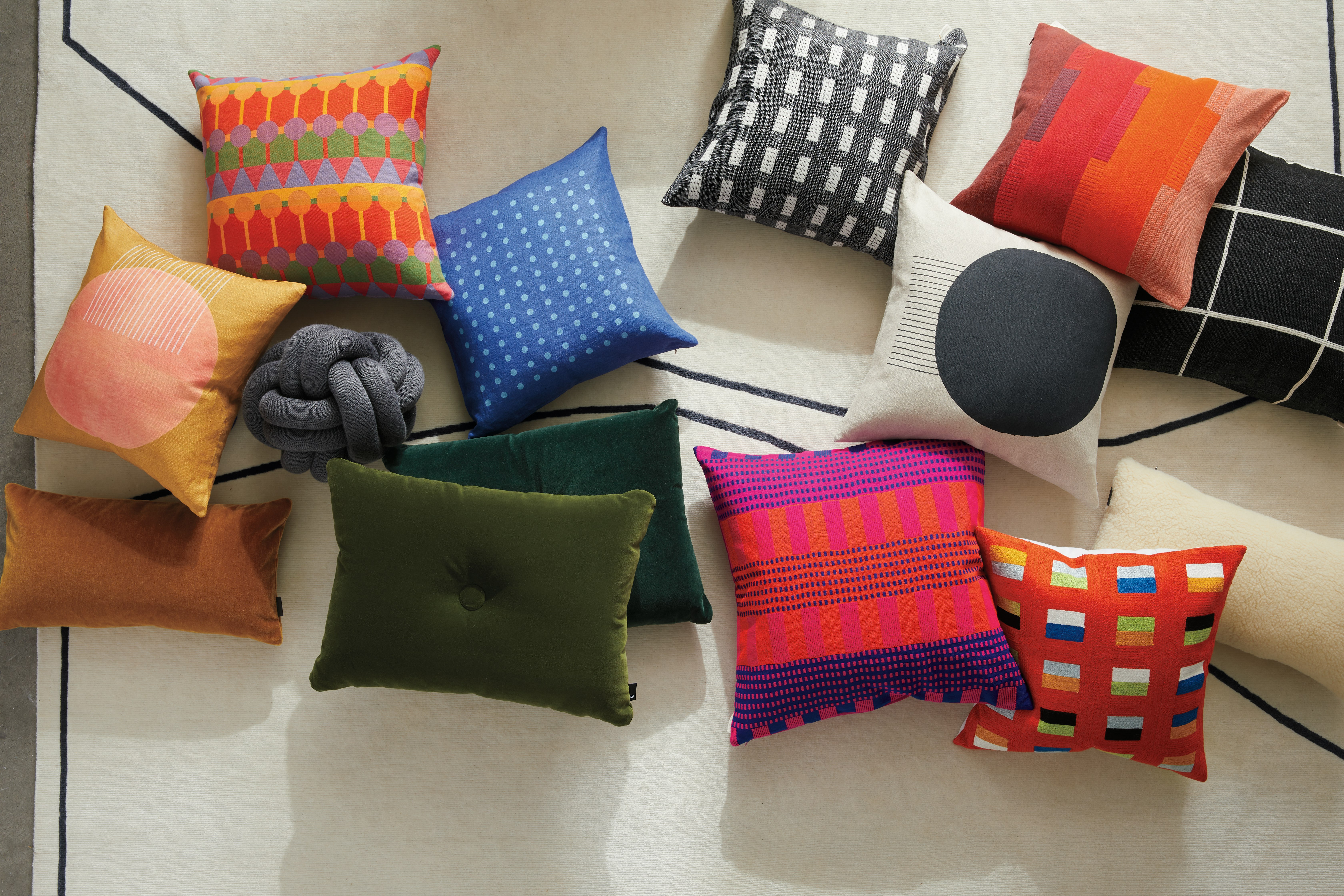 Assortment of pillows