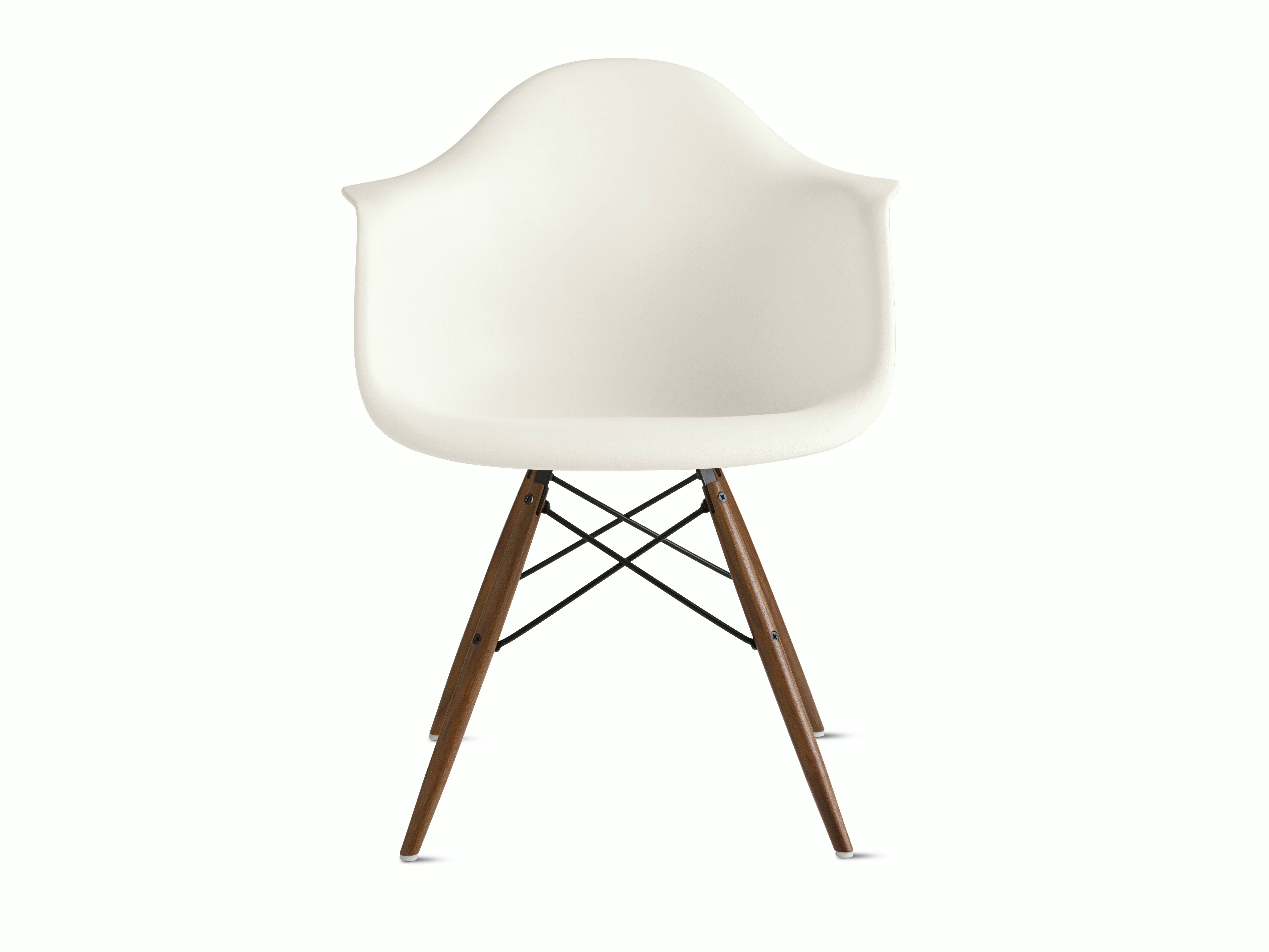 Eames Molded Plastic Dowel-Leg Armchair (DAW)
