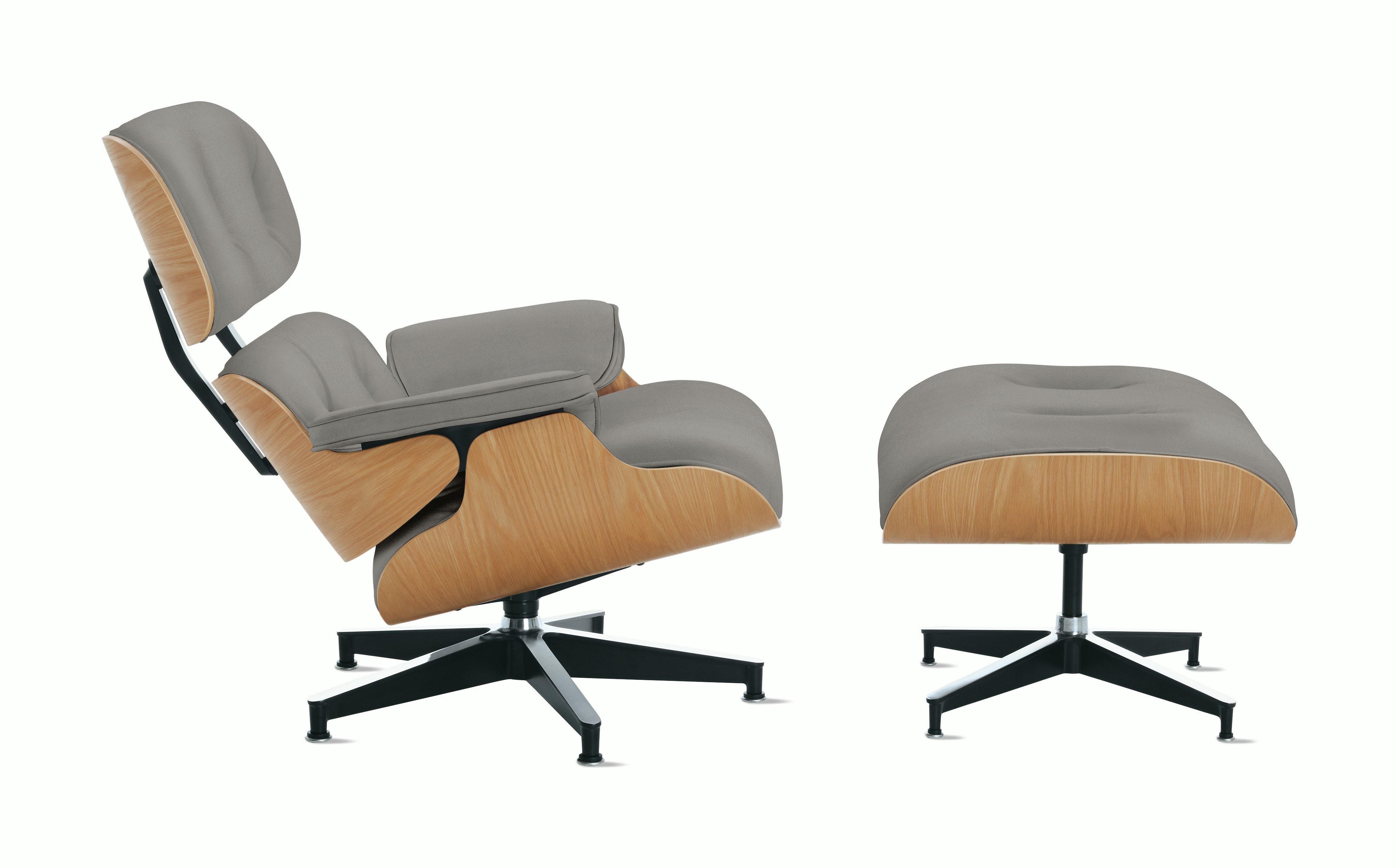 Eames Lounge and Ottoman in Prone and Stow leathers